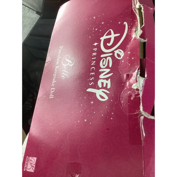 Disney Belle Porcelain Keepsake Doll Royal Holiday Ed Beauty & The Beast*NIB - Picture 7 of 7